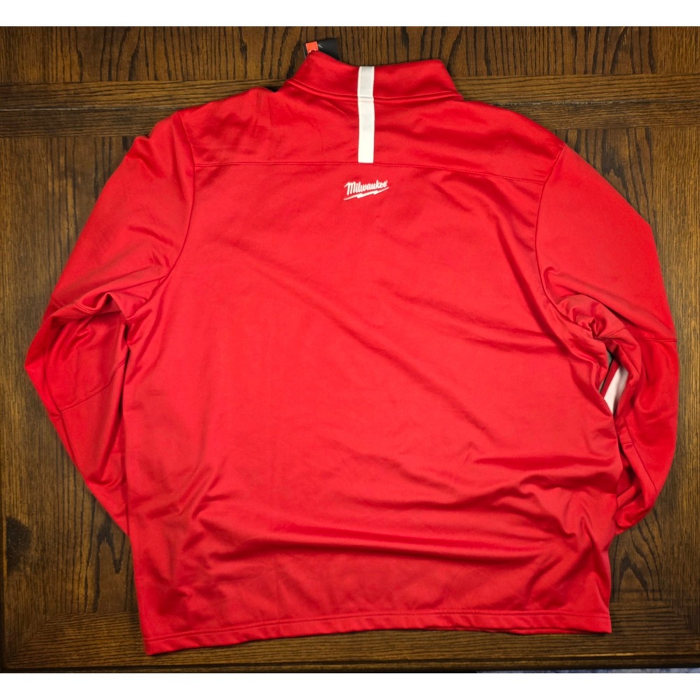 Under Armour Milwaukee Tool Quarter Zip Pullover Red Mens 3XL Loose Fit New
